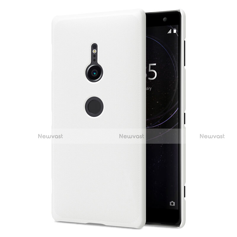 Hard Rigid Plastic Matte Finish Case Back Cover M02 for Sony Xperia XZ2 White