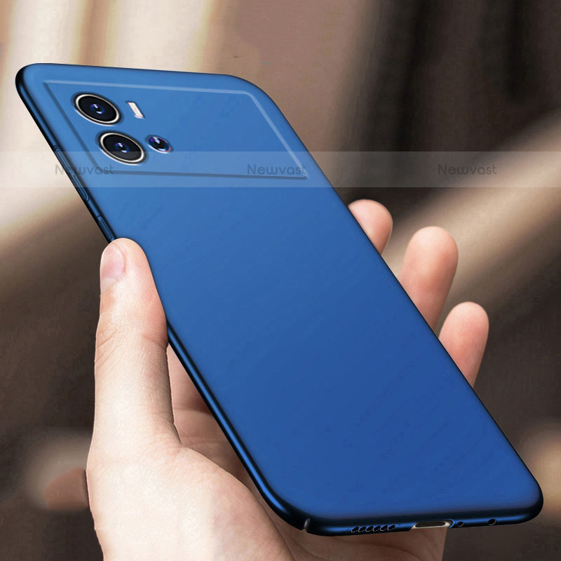 Hard Rigid Plastic Matte Finish Case Back Cover M02 for Vivo iQOO 9 Pro 5G Blue