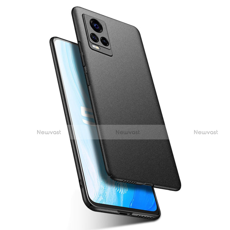 Hard Rigid Plastic Matte Finish Case Back Cover M02 for Vivo V20 Pro 5G Black