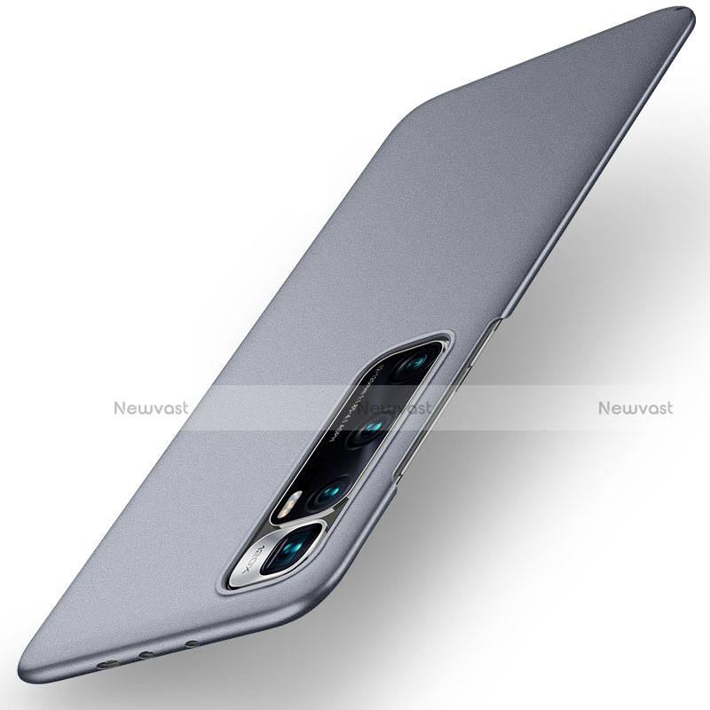 Hard Rigid Plastic Matte Finish Case Back Cover M02 for Xiaomi Mi 10 Ultra Gray