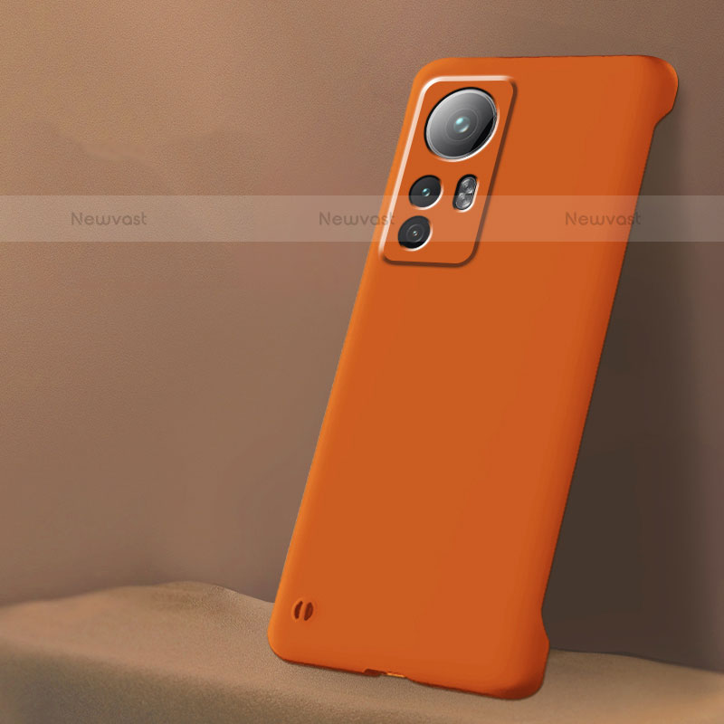 Hard Rigid Plastic Matte Finish Case Back Cover M02 for Xiaomi Mi 12 Pro 5G Orange