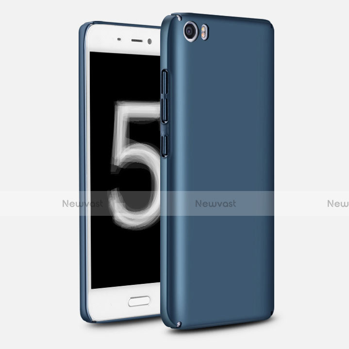 Hard Rigid Plastic Matte Finish Case Back Cover M02 for Xiaomi Mi 5 Blue