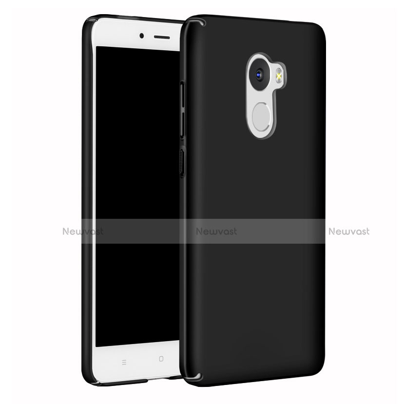 Hard Rigid Plastic Matte Finish Case Back Cover M02 for Xiaomi Redmi 4 Standard Edition Black