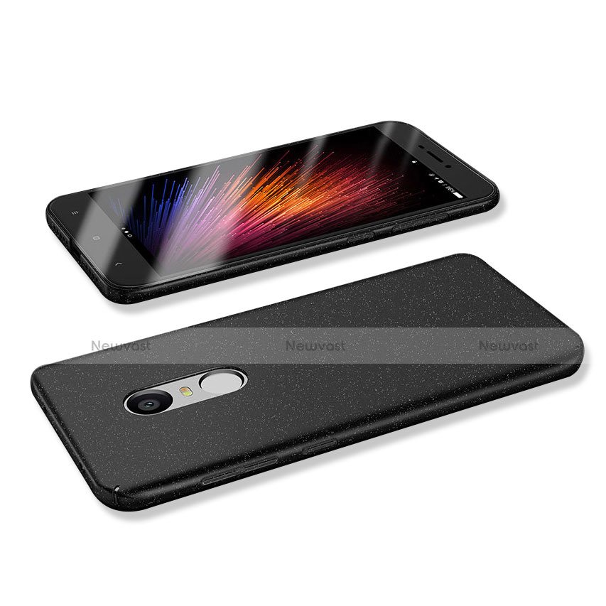 Hard Rigid Plastic Matte Finish Case Back Cover M02 for Xiaomi Redmi Note 4 Standard Edition Black