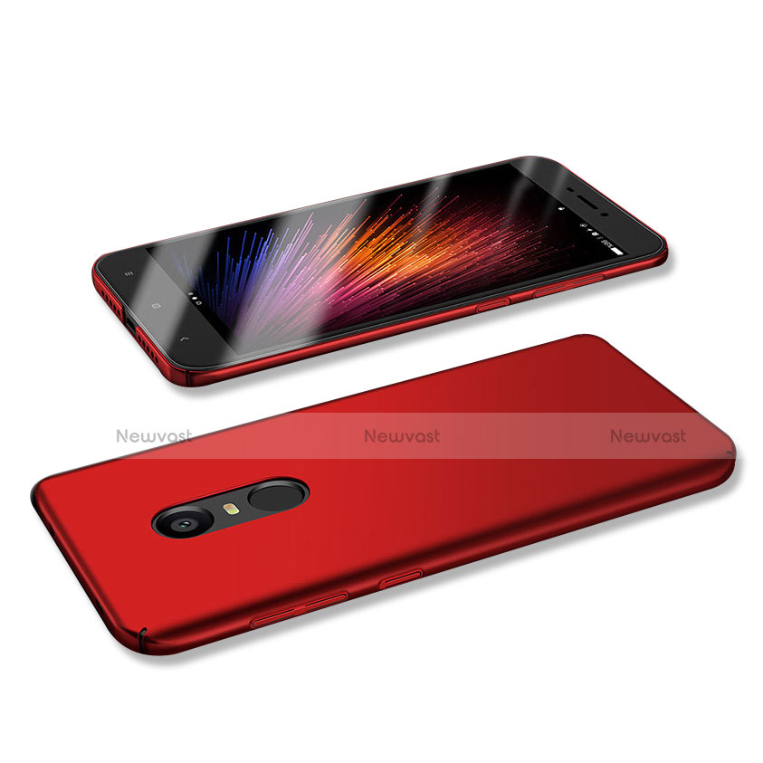 Hard Rigid Plastic Matte Finish Case Back Cover M02 for Xiaomi Redmi Note 4 Standard Edition Red