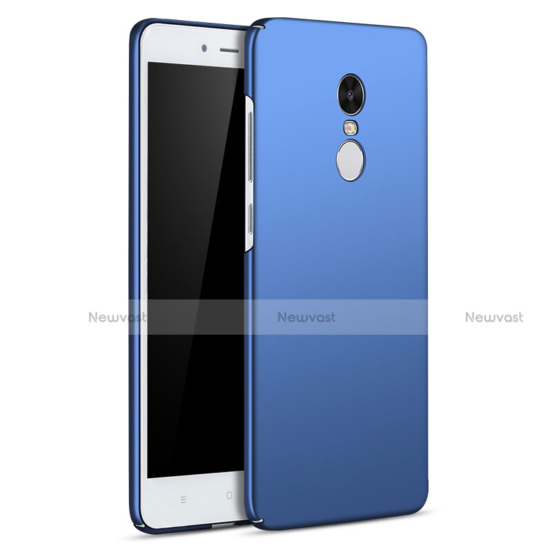 Hard Rigid Plastic Matte Finish Case Back Cover M02 for Xiaomi Redmi Note 4X High Edition Blue