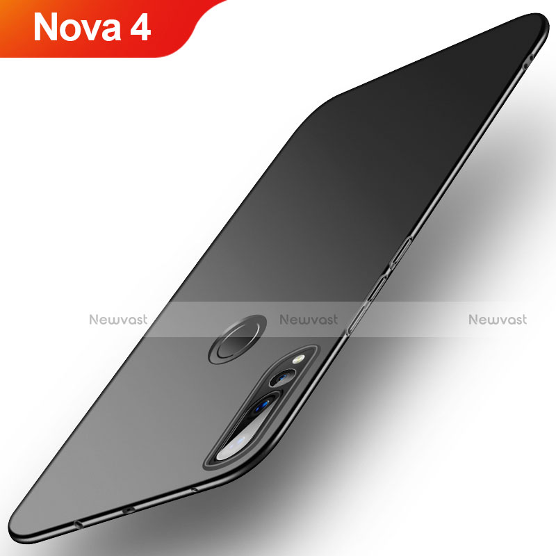 Hard Rigid Plastic Matte Finish Case Back Cover M03 for Huawei Nova 4 Black