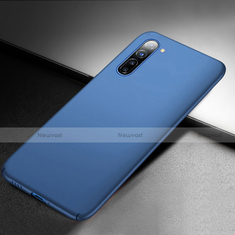 Hard Rigid Plastic Matte Finish Case Back Cover M03 for Oppo F15 Blue