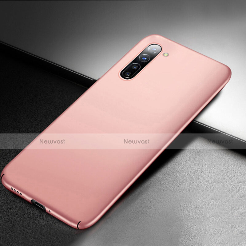 Hard Rigid Plastic Matte Finish Case Back Cover M03 for Oppo F15 Rose Gold