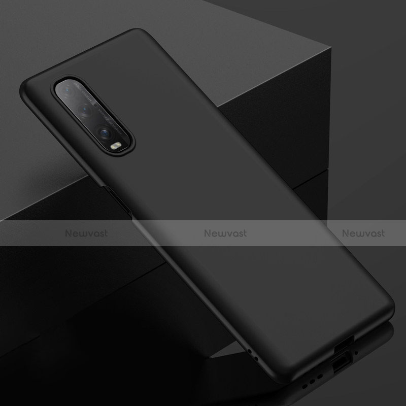 Hard Rigid Plastic Matte Finish Case Back Cover M03 for Oppo Find X2 Black