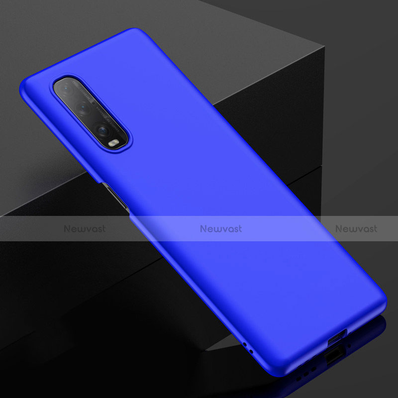 Hard Rigid Plastic Matte Finish Case Back Cover M03 for Oppo Find X2 Blue