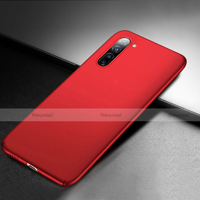 Hard Rigid Plastic Matte Finish Case Back Cover M03 for Oppo Find X2 Lite Red