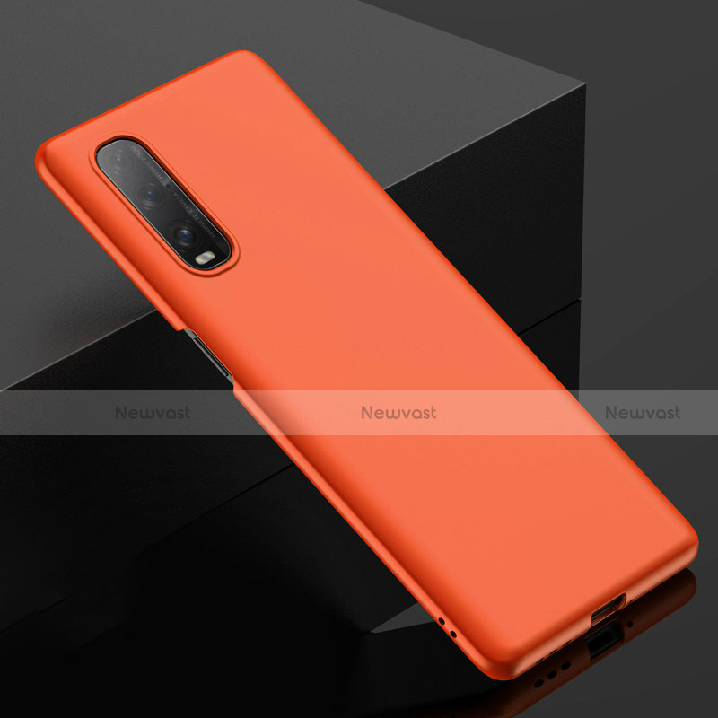 Hard Rigid Plastic Matte Finish Case Back Cover M03 for Oppo Find X2 Orange