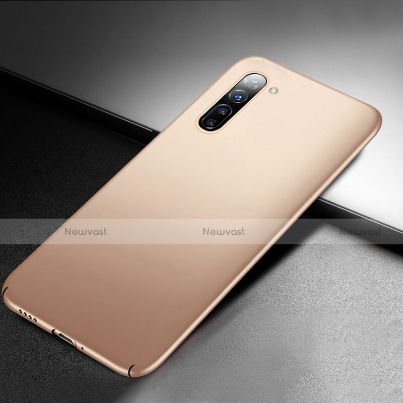 Hard Rigid Plastic Matte Finish Case Back Cover M03 for Oppo K7 5G Gold