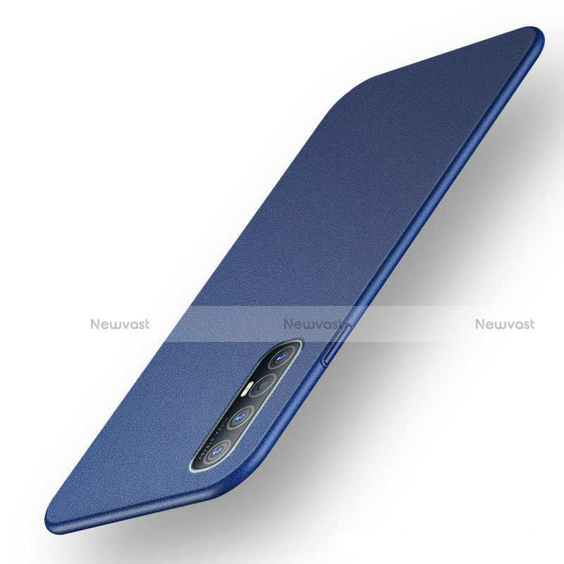 Hard Rigid Plastic Matte Finish Case Back Cover M03 for Oppo Reno3 Pro Blue