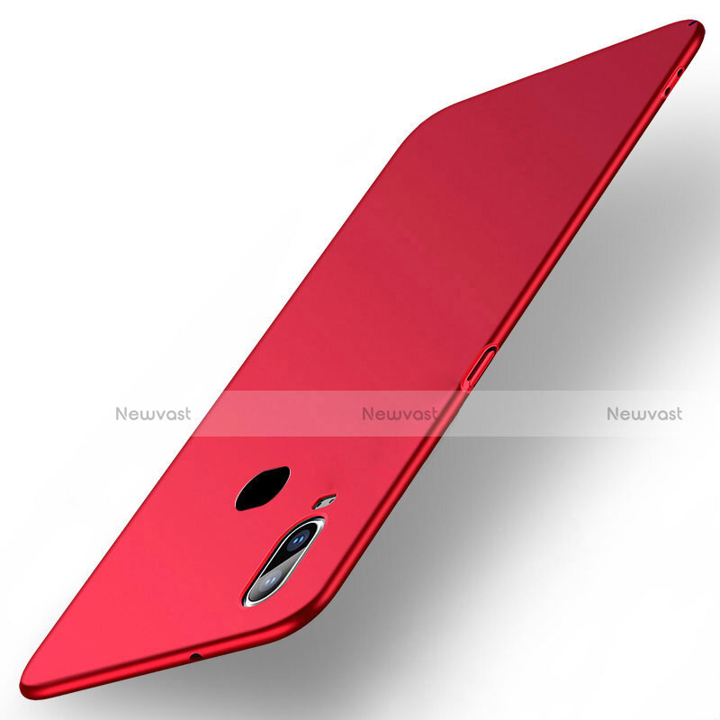 Hard Rigid Plastic Matte Finish Case Back Cover M03 for Samsung Galaxy A6s Red