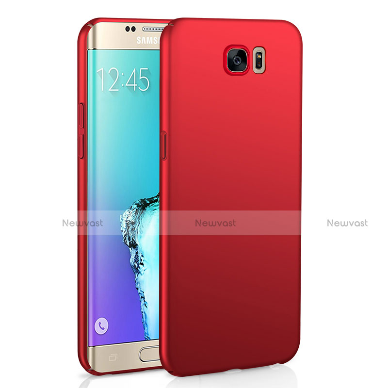 Hard Rigid Plastic Matte Finish Case Back Cover M03 for Samsung Galaxy S6 Edge SM-G925 Red