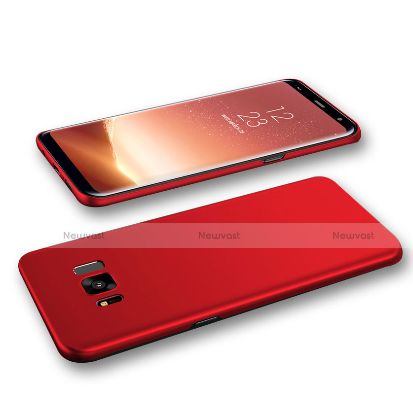 Hard Rigid Plastic Matte Finish Case Back Cover M03 for Samsung Galaxy S8 Plus Red