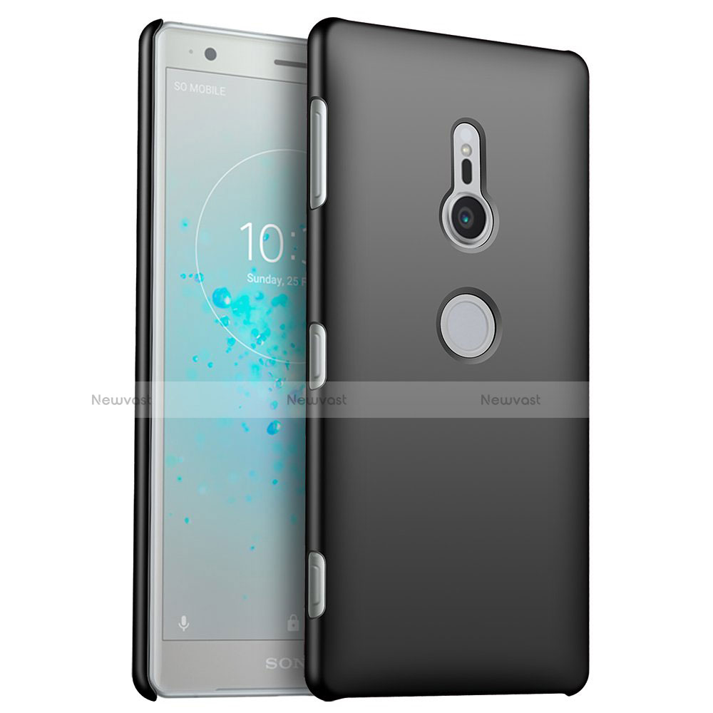 Hard Rigid Plastic Matte Finish Case Back Cover M03 for Sony Xperia XZ2 Black