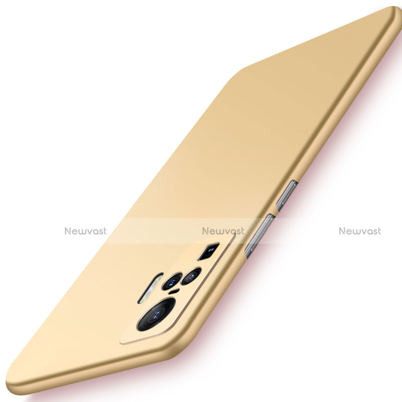 Hard Rigid Plastic Matte Finish Case Back Cover M03 for Vivo X51 5G Gold