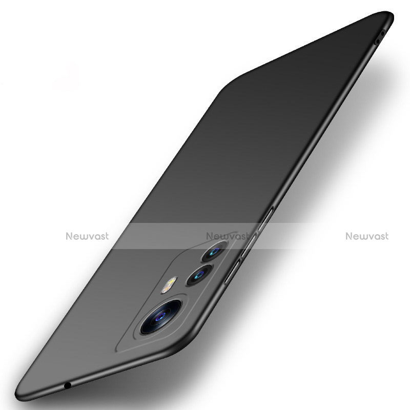 Hard Rigid Plastic Matte Finish Case Back Cover M03 for Xiaomi Mi 12 5G Black