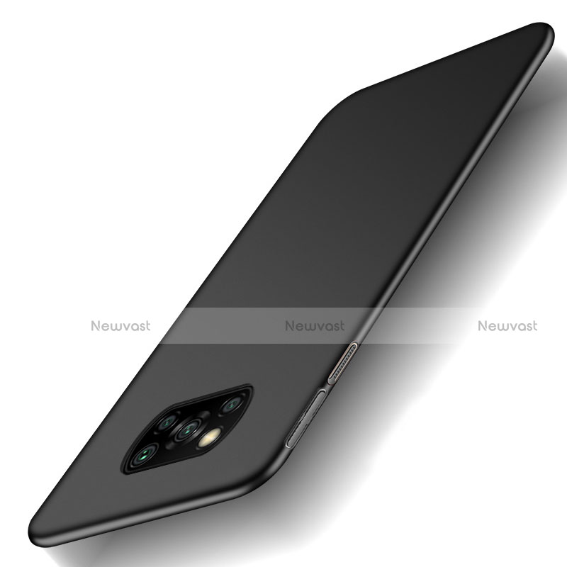 Hard Rigid Plastic Matte Finish Case Back Cover M03 for Xiaomi Poco X3 Pro Black