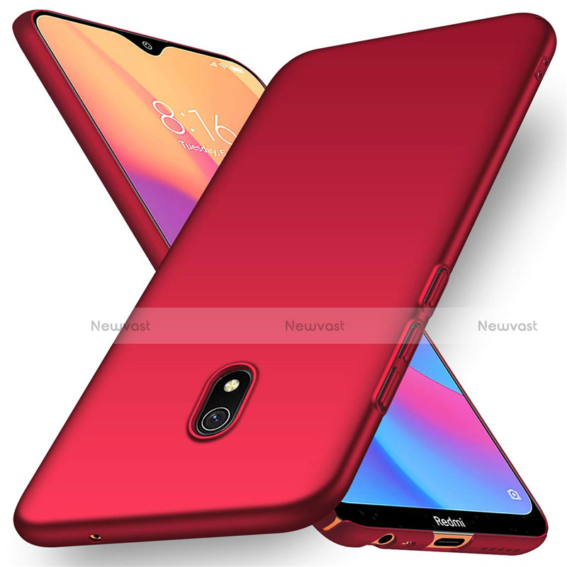 Hard Rigid Plastic Matte Finish Case Back Cover M03 for Xiaomi Redmi 8A Red