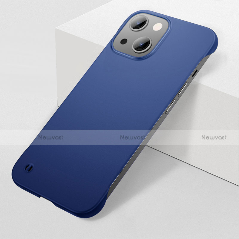 Hard Rigid Plastic Matte Finish Case Back Cover M04 for Apple iPhone 13 Blue