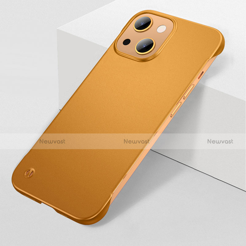 Hard Rigid Plastic Matte Finish Case Back Cover M04 for Apple iPhone 13 Gold