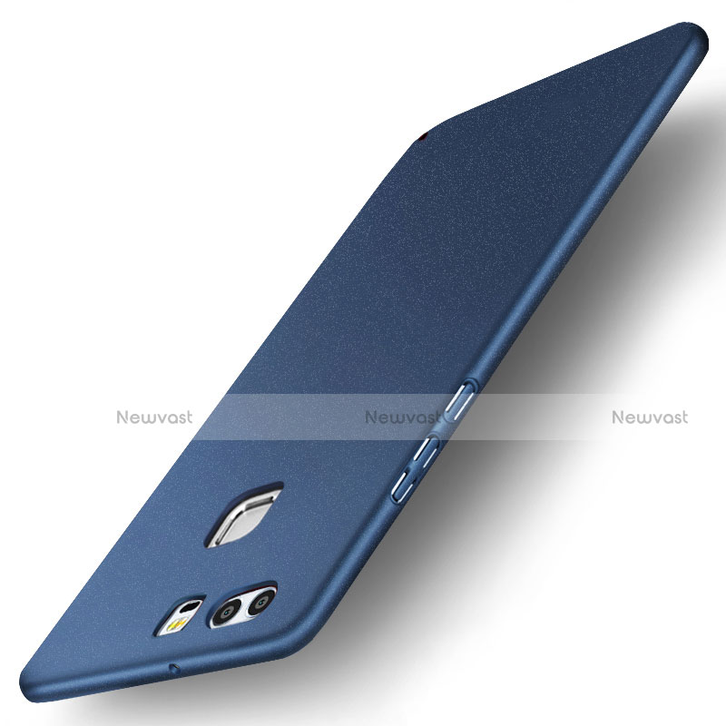 Hard Rigid Plastic Matte Finish Case Back Cover M04 for Huawei P9 Blue