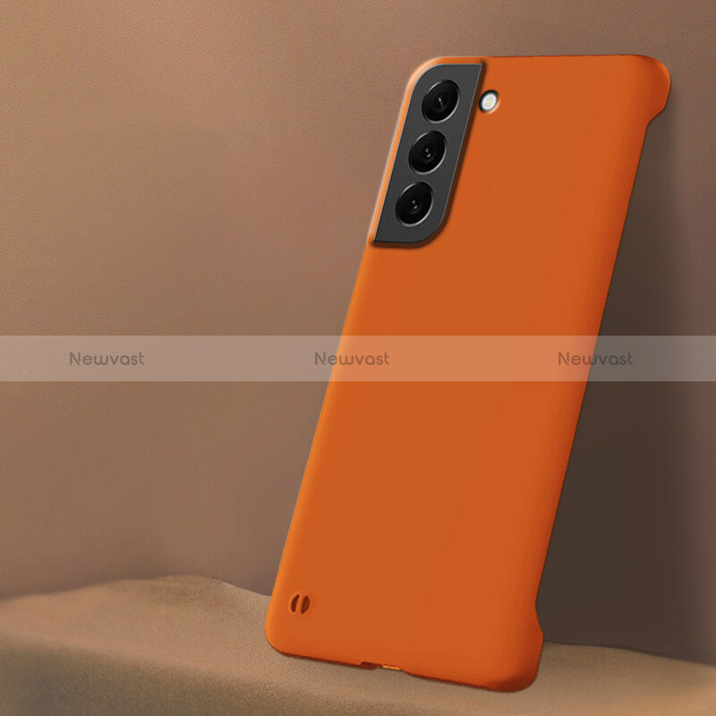 Hard Rigid Plastic Matte Finish Case Back Cover M04 for Samsung Galaxy S24 Plus 5G Orange