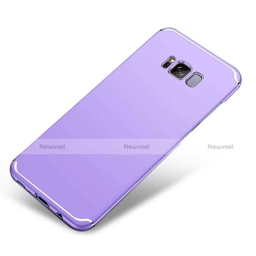 Hard Rigid Plastic Matte Finish Case Back Cover M04 for Samsung Galaxy S8 Plus Purple