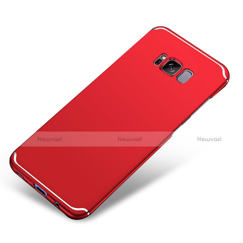 Hard Rigid Plastic Matte Finish Case Back Cover M04 for Samsung Galaxy S8 Plus Red