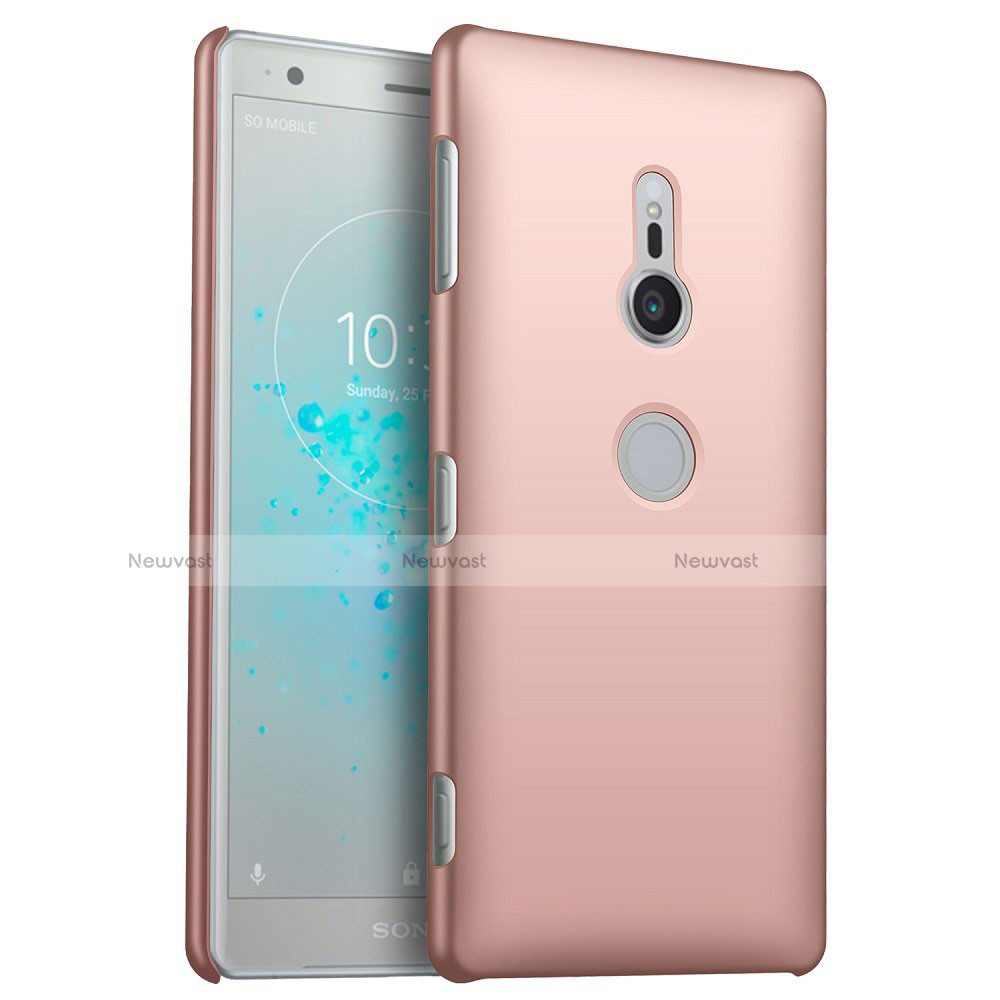 Hard Rigid Plastic Matte Finish Case Back Cover M04 for Sony Xperia XZ2 Rose Gold