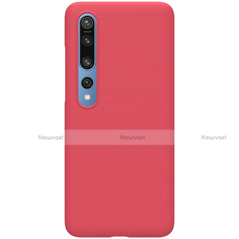 Hard Rigid Plastic Matte Finish Case Back Cover M04 for Xiaomi Mi 10 Red