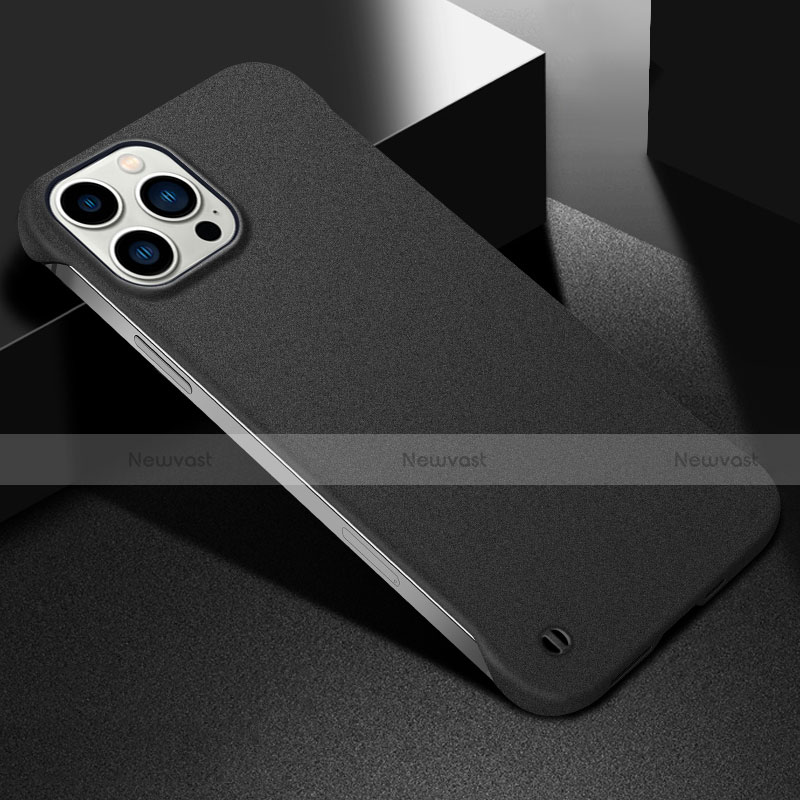 Hard Rigid Plastic Matte Finish Case Back Cover M05 for Apple iPhone 13 Pro Black