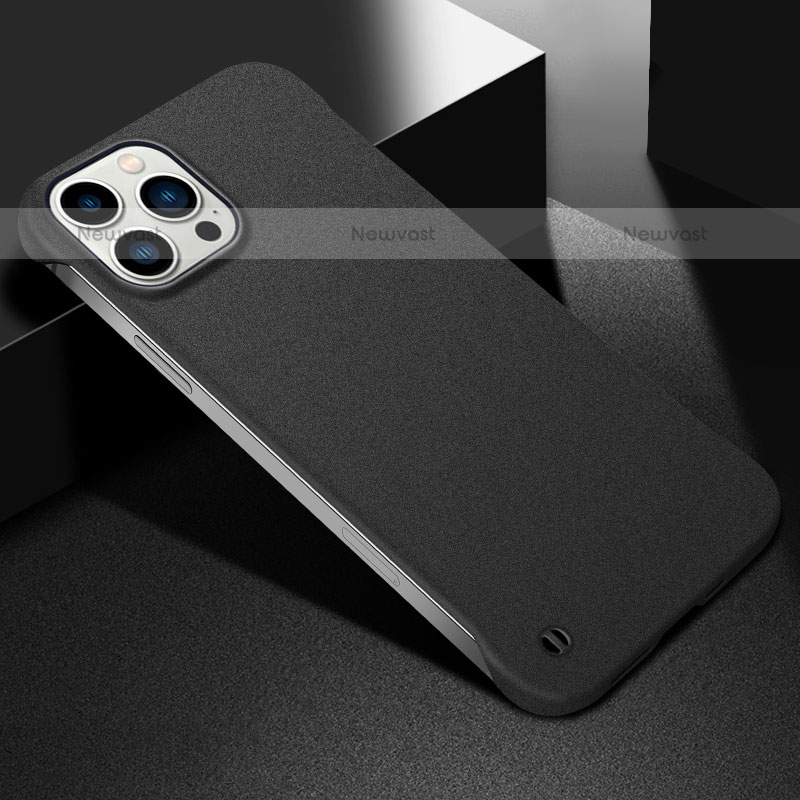 Hard Rigid Plastic Matte Finish Case Back Cover M05 for Apple iPhone 15 Pro Black