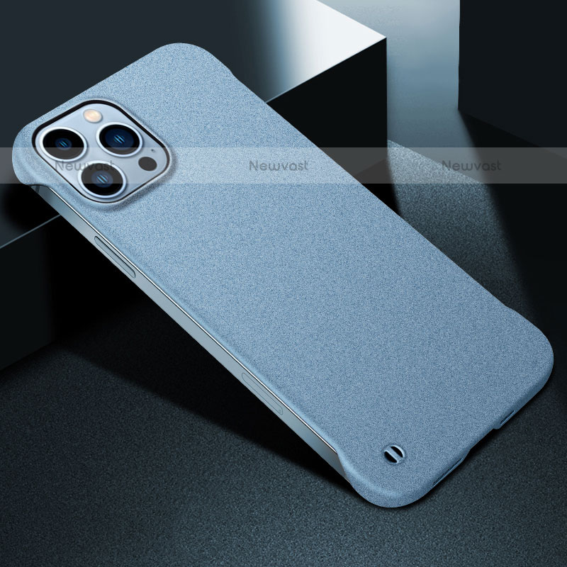 Hard Rigid Plastic Matte Finish Case Back Cover M05 for Apple iPhone 15 Pro Max Sky Blue