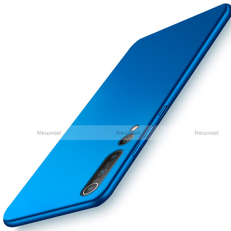 Hard Rigid Plastic Matte Finish Case Back Cover M05 for Xiaomi Mi 10 Blue