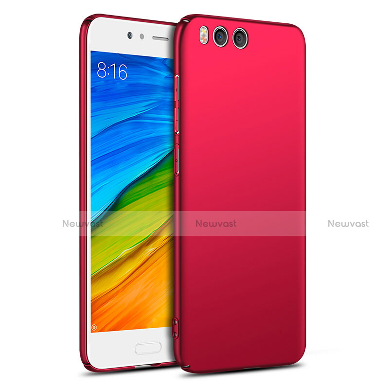 Hard Rigid Plastic Matte Finish Case Back Cover M05 for Xiaomi Mi 6 Red