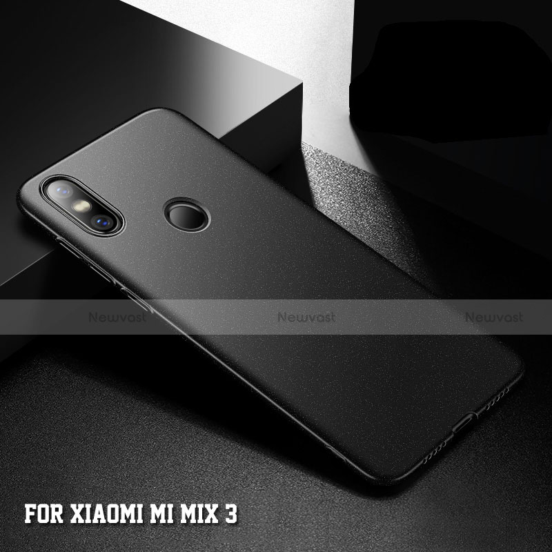 Hard Rigid Plastic Matte Finish Case Back Cover M05 for Xiaomi Mi Mix 3 Black