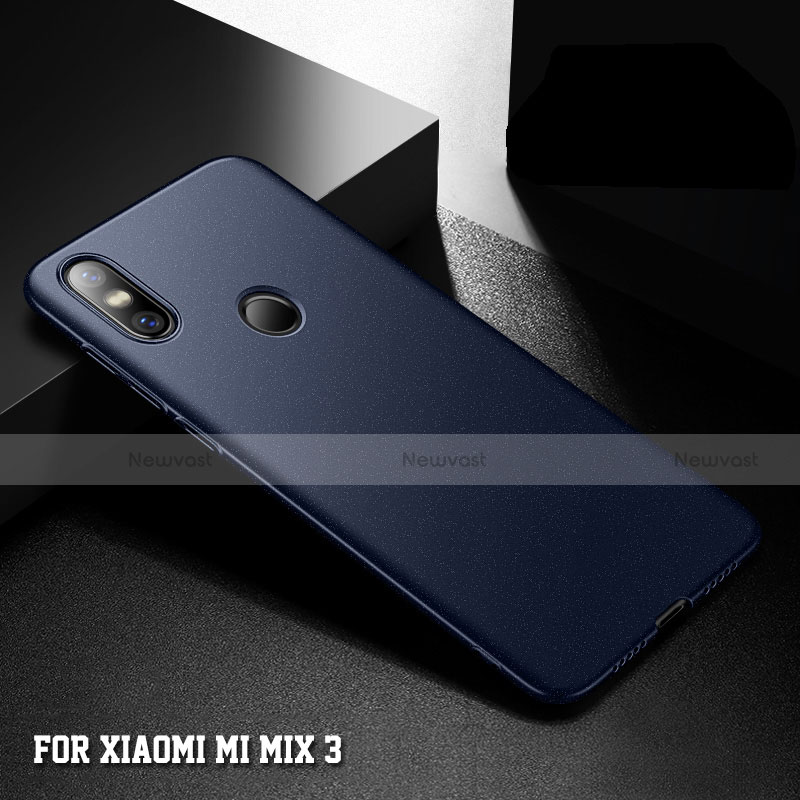 Hard Rigid Plastic Matte Finish Case Back Cover M05 for Xiaomi Mi Mix 3 Blue