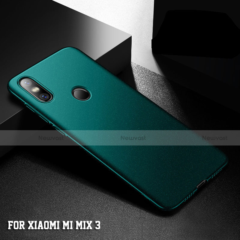 Hard Rigid Plastic Matte Finish Case Back Cover M05 for Xiaomi Mi Mix 3 Green