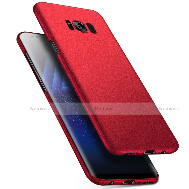 Hard Rigid Plastic Matte Finish Case Back Cover M17 for Samsung Galaxy S8 Plus Red