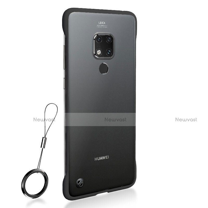 Hard Rigid Plastic Matte Finish Case Back Cover P01 for Huawei Mate 20 Dark Gray