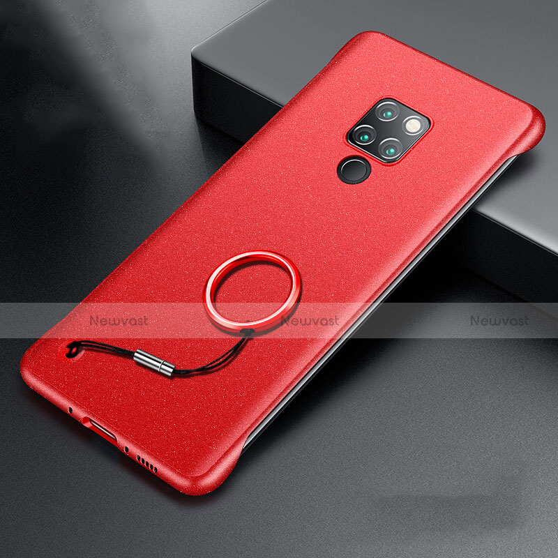 Hard Rigid Plastic Matte Finish Case Back Cover P01 for Huawei Mate 20 X 5G Red