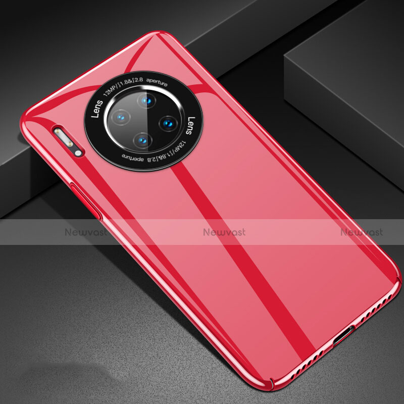 Hard Rigid Plastic Matte Finish Case Back Cover P01 for Huawei Mate 30 5G Red