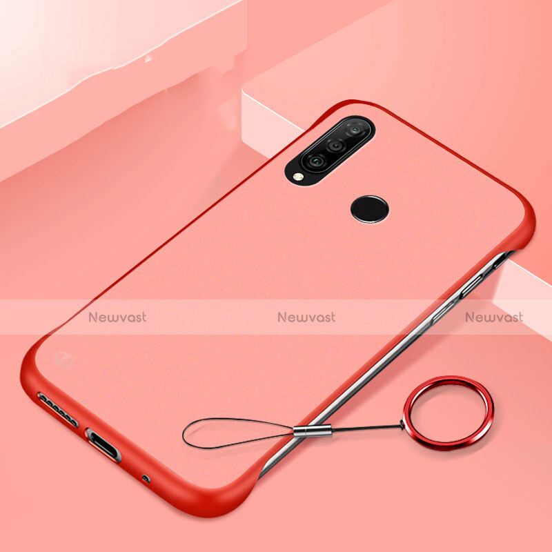 Hard Rigid Plastic Matte Finish Case Back Cover P01 for Huawei Nova 4e Red