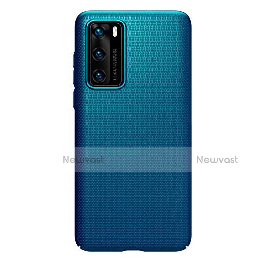 Hard Rigid Plastic Matte Finish Case Back Cover P01 for Huawei P40 Blue