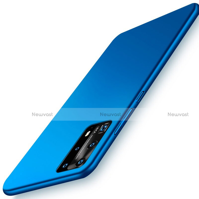 Hard Rigid Plastic Matte Finish Case Back Cover P01 for Huawei P40 Pro+ Plus Blue